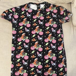 Nooworks Tee Dress Mean Machine print size XL
